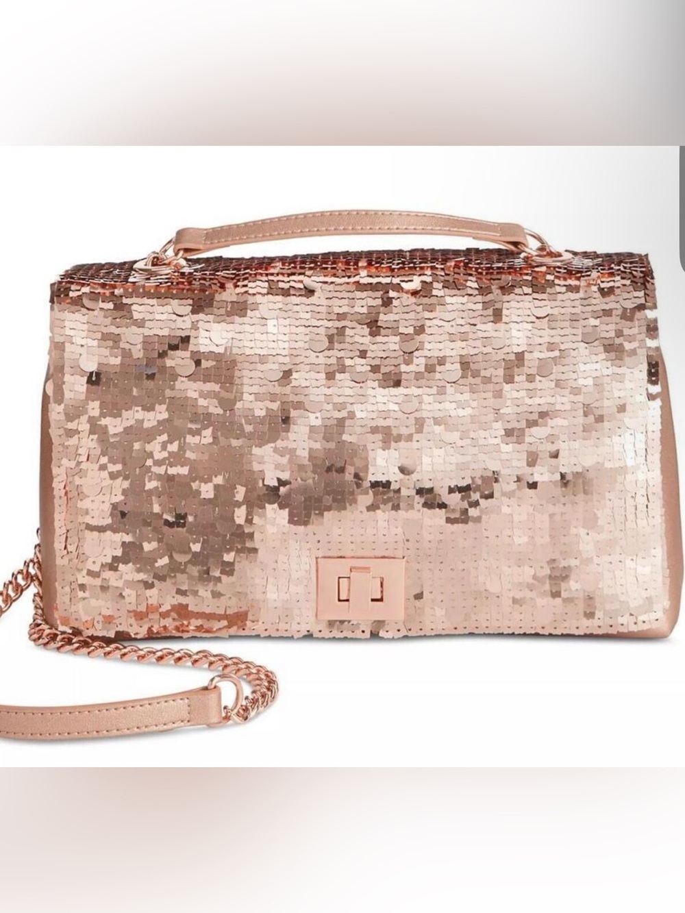 Ajae Soft Sequin Top Handle Bag or Crossbody Bag  I.N.C International Concepts